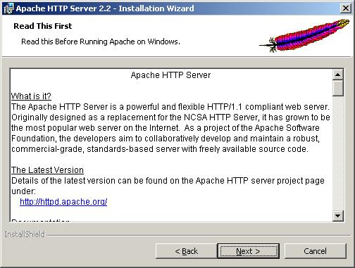 Install Apache Web Server On Vista