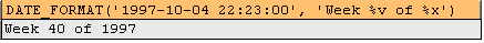 Using DATE_FORMAT to get week number and year, where Monday is the first day