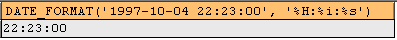 Using DATE_FORMAT to format hour, minute, second