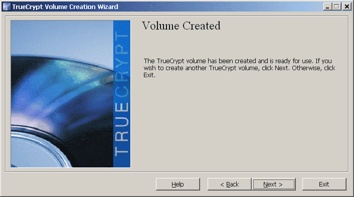 New volume is created