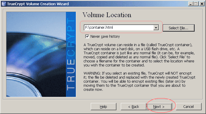 Volume file is named
