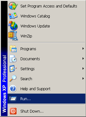 Open Windows Run command